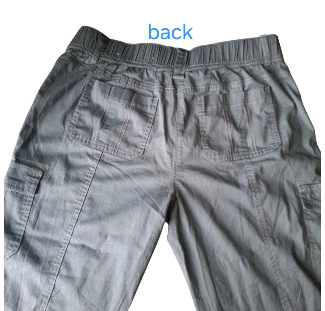 Cato Blue Glass Cargo Pants Womens Mid Rise Size 10