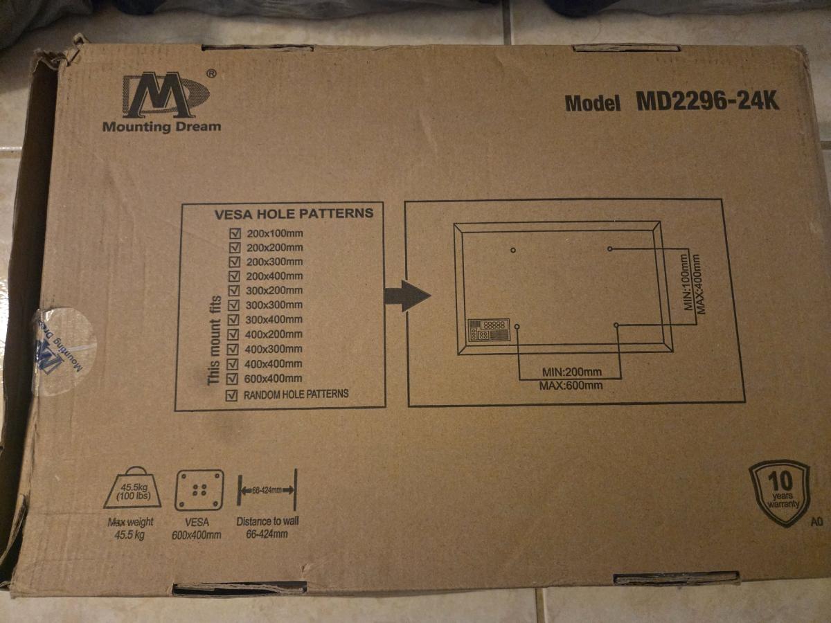 TV wall mount New open box