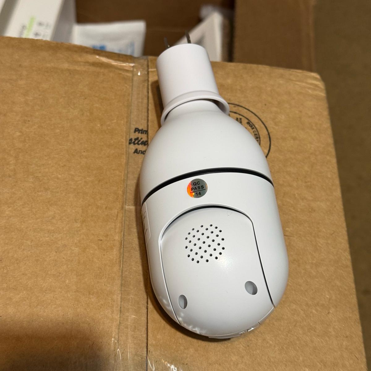 360 PTZ Night Vision Light Bulb Video Camera