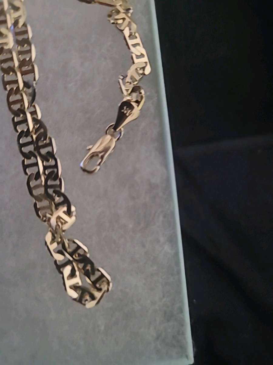 14k 4mm Mariner necklace