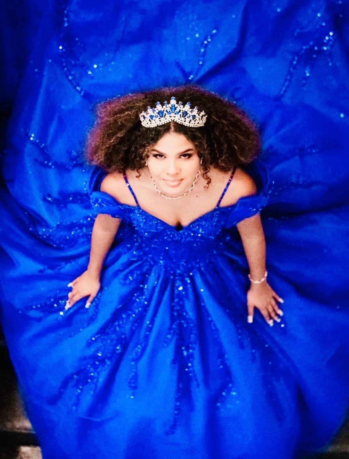 Royal blue quince dress