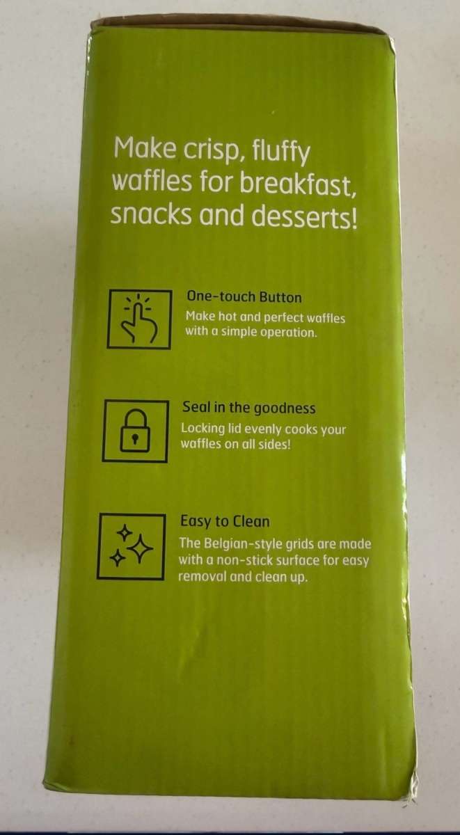 NEW Parini Belgian Waffle Maker  Crispy Fluffy Waffles