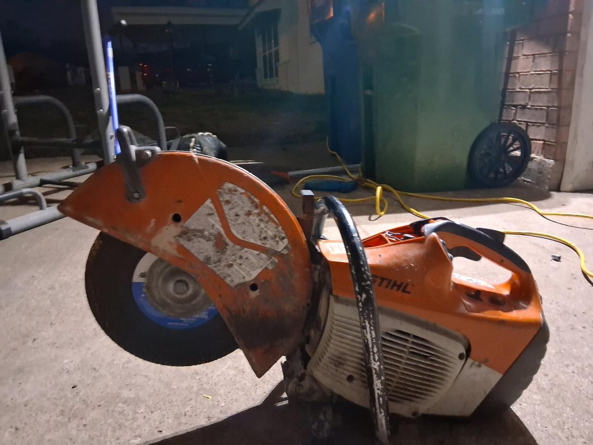 concrete saw