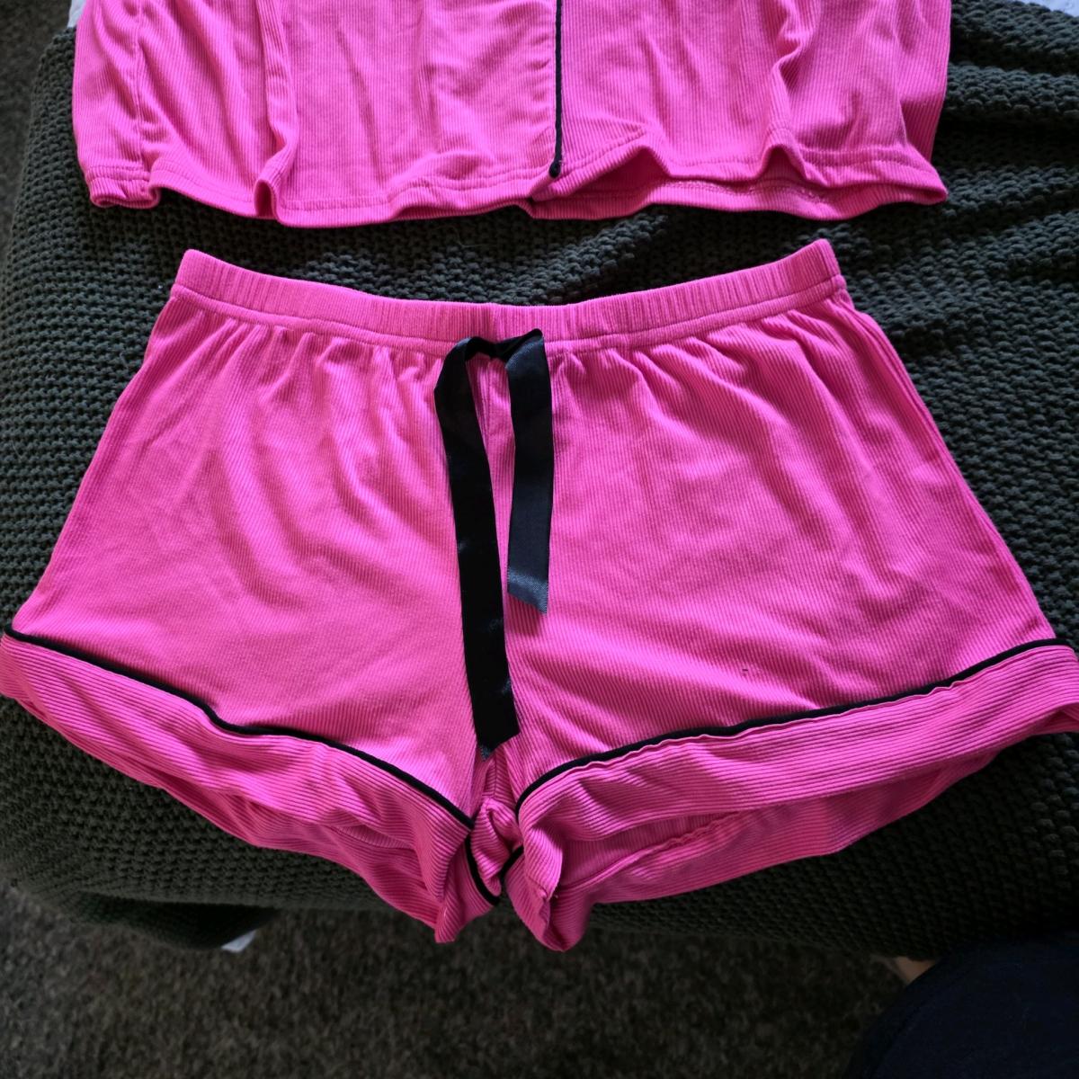 pink pajama set