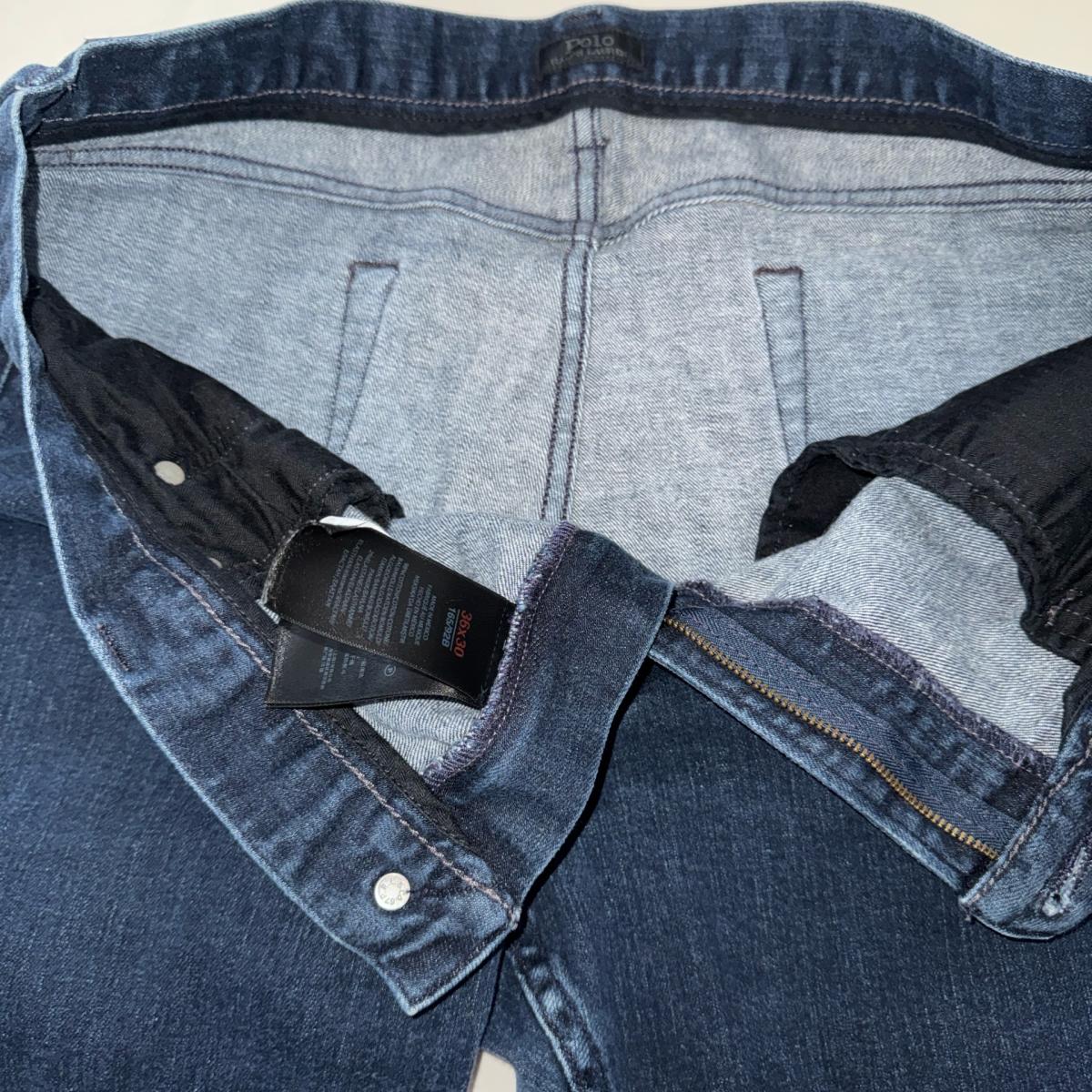 Polo Ralph Lauren Mens Dark Wash StraightLeg Jeans  36x30
