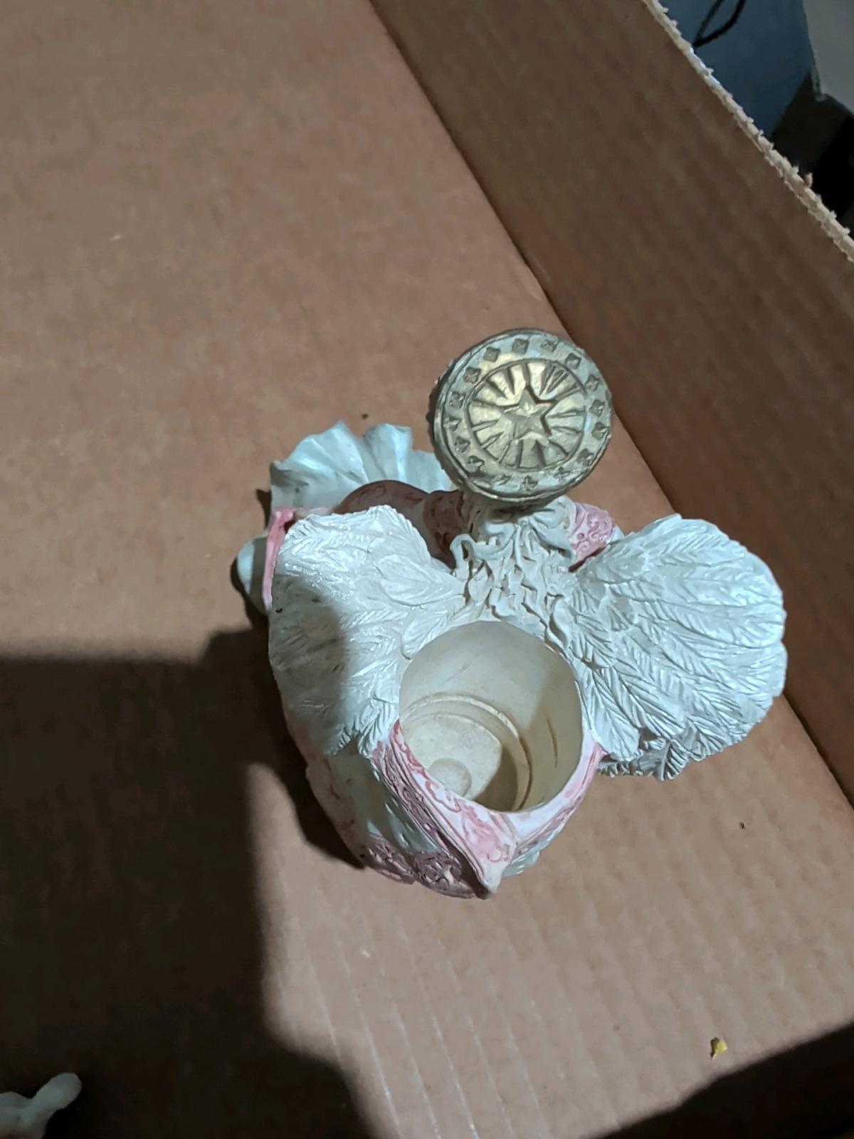 Vintage Ceramic Collectible Angel Candleholder Figurine