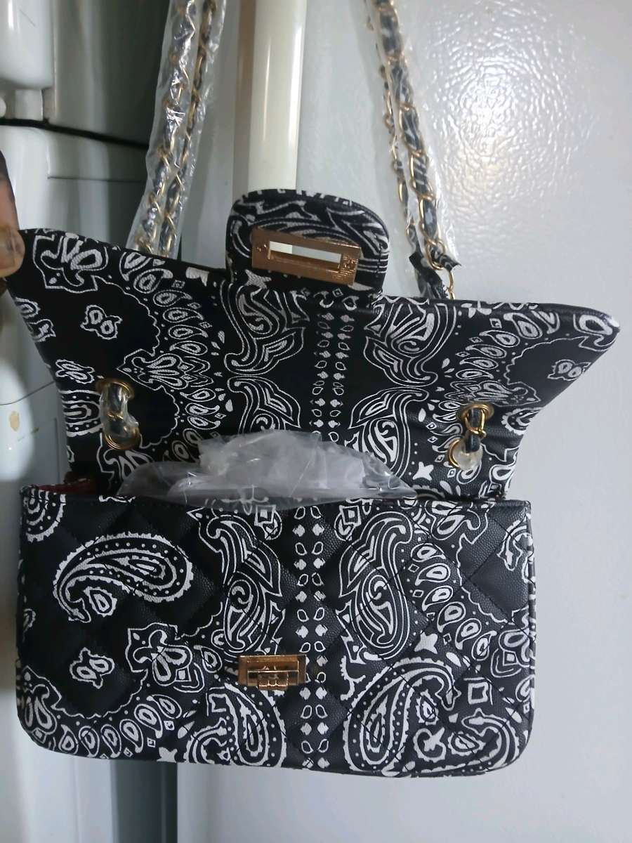 Paisley print handbag
