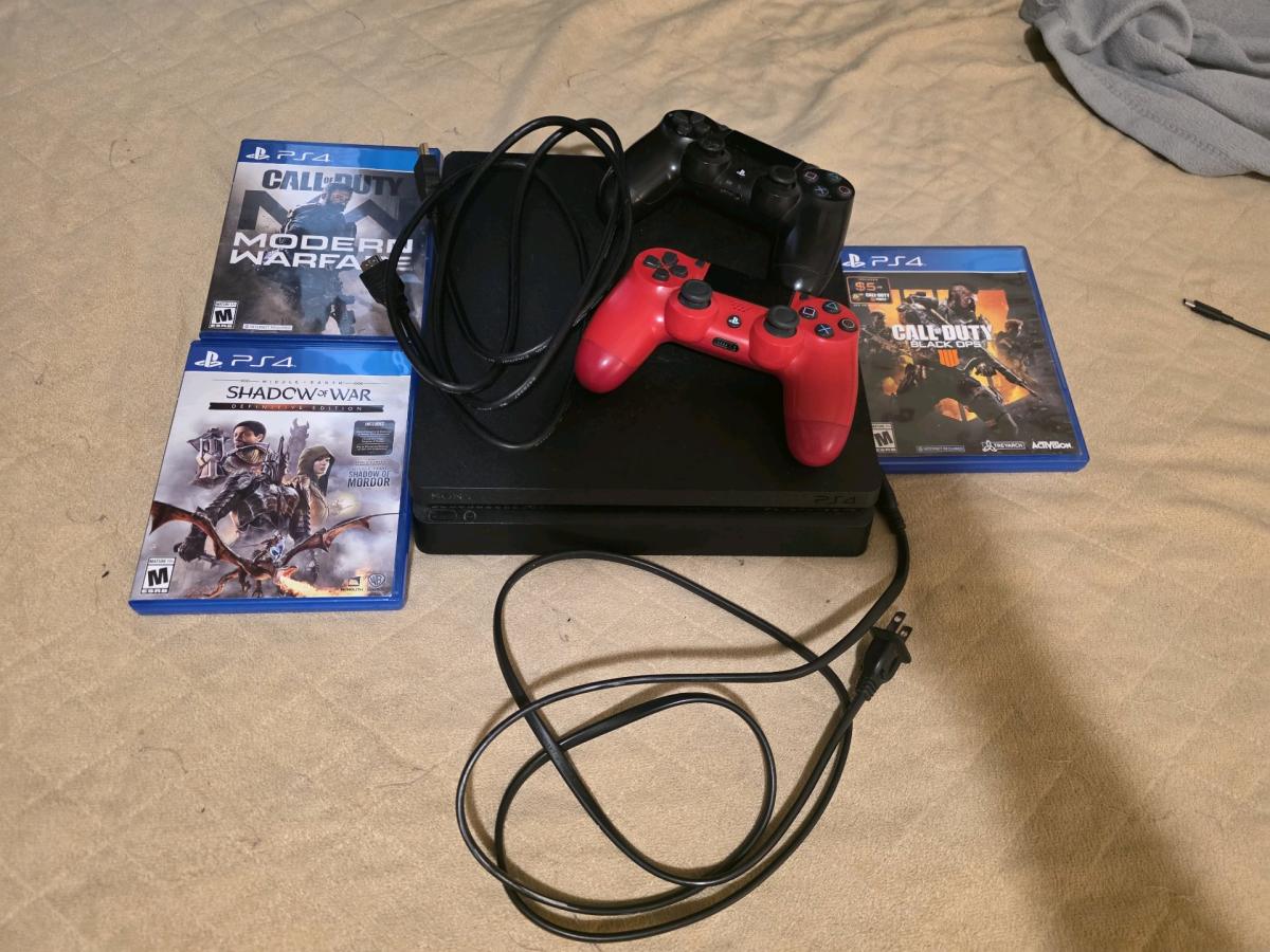 Ps4 Slim 1tb With Games Pickup Only Read Description