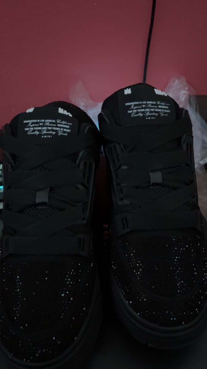 Black amiri ma1 crystal