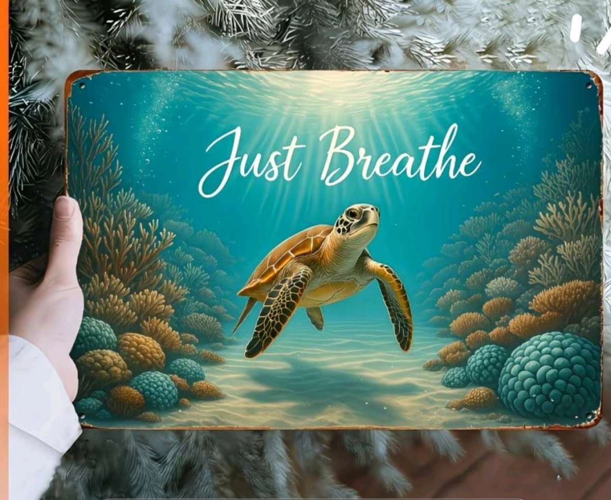 Just Breathe Metal Wall Decor