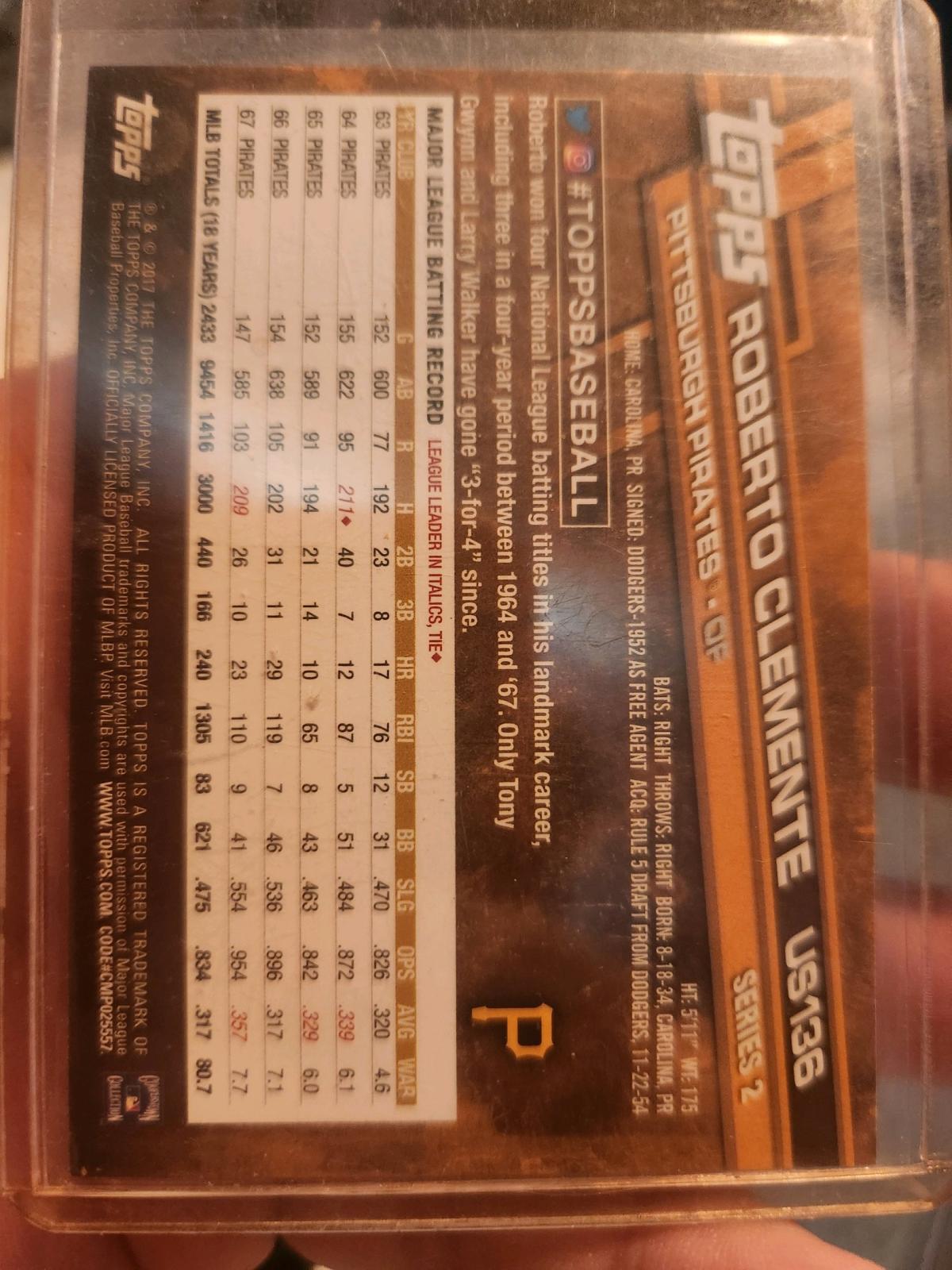 2017 Topps Update Roberto Clemente