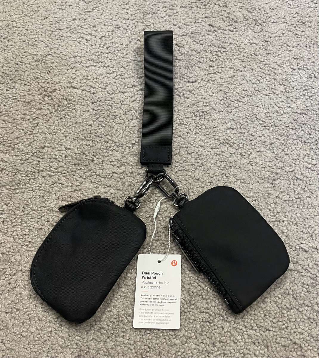 Lululemon Dual pouch wristlet wallet coin purse ID Holder