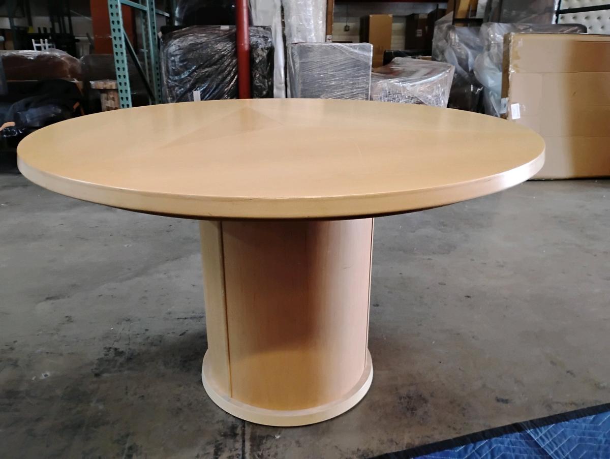 Vintage Round SM32 Extendable Dining Table from Skovby 1970s