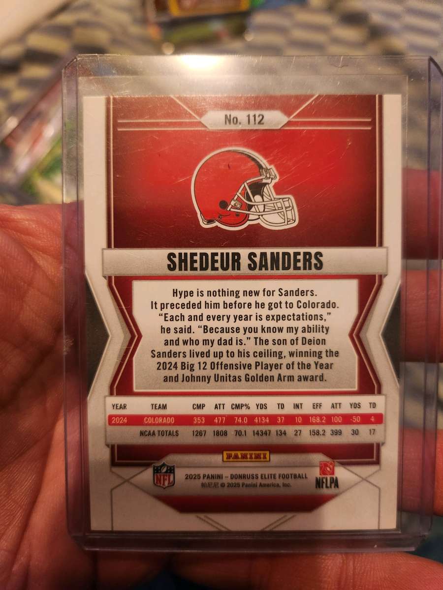 2025 Donruss Elite Shedeur Sanders RC