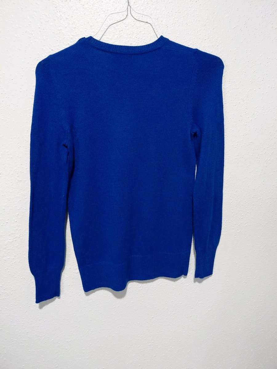 Cobalt blue cotton sweater with round neck from GAP size XS