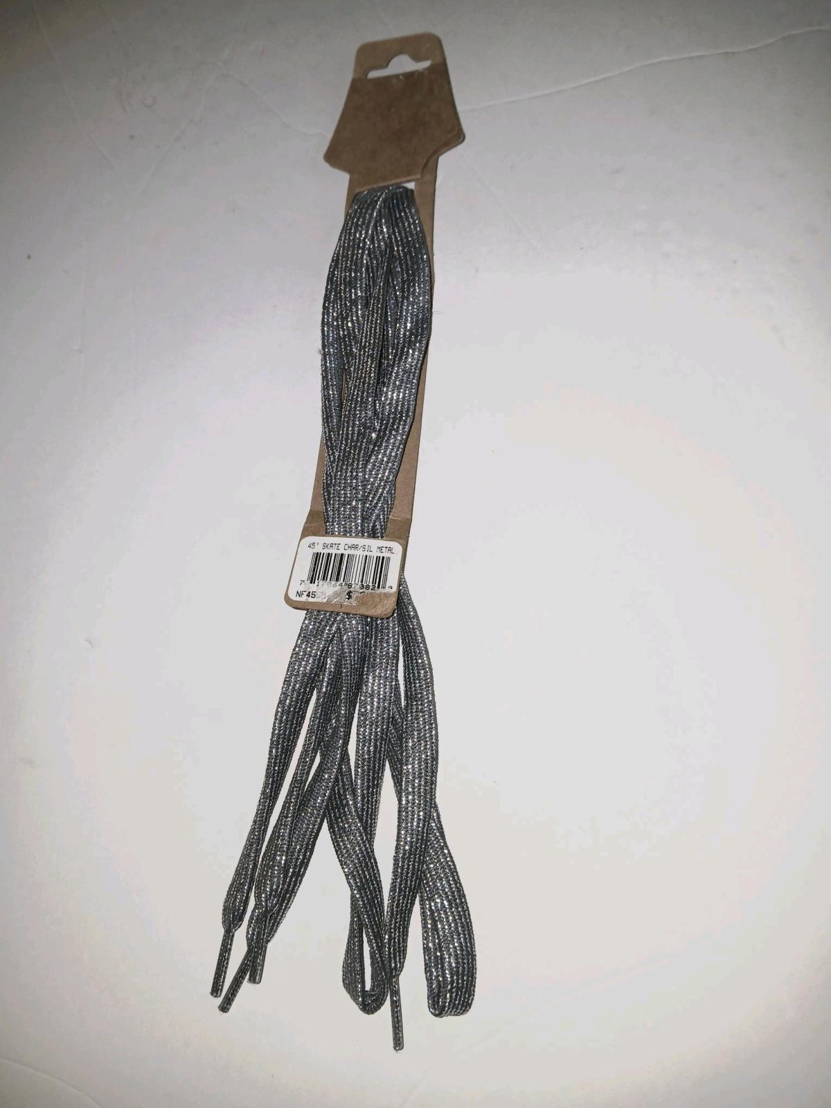 Nike silver shoe strings