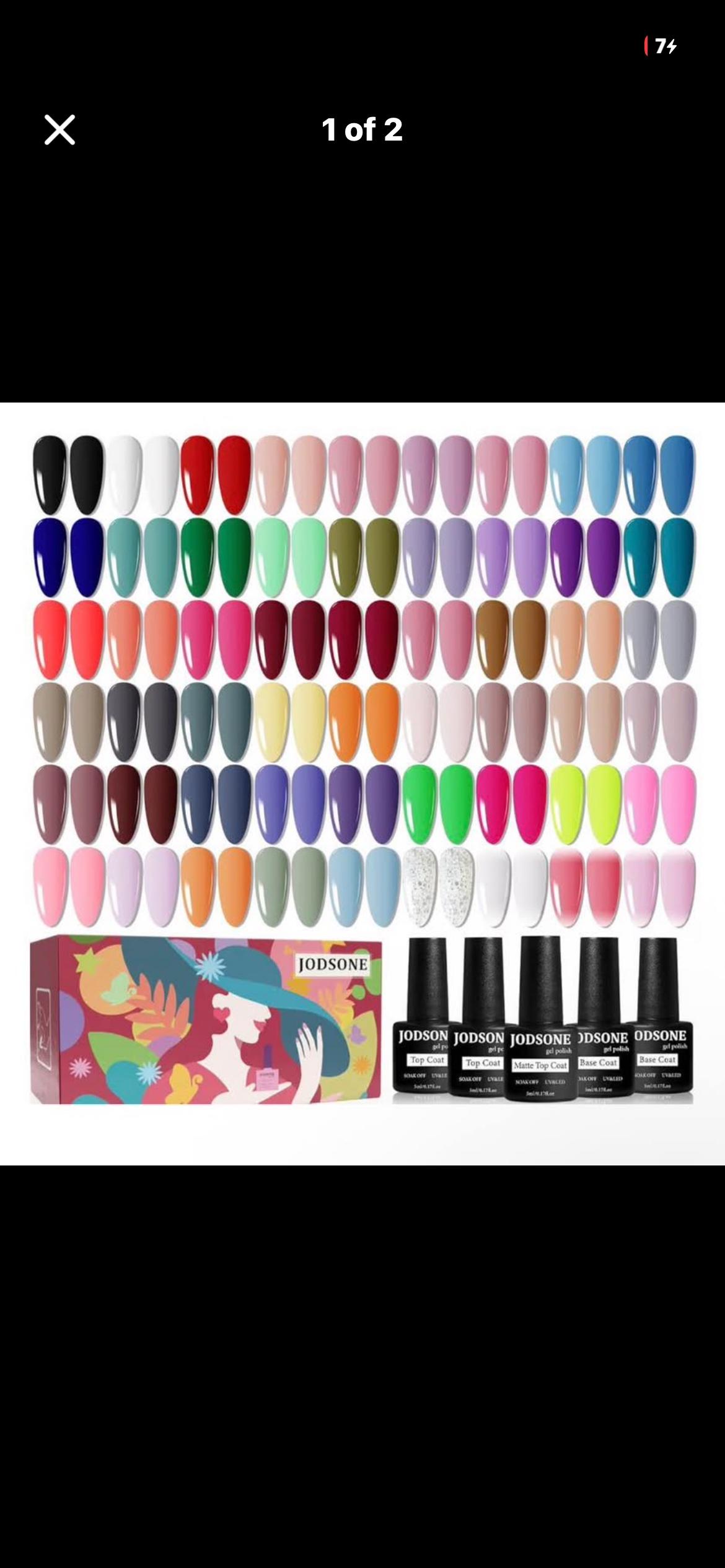 60 peice gel nail polish set