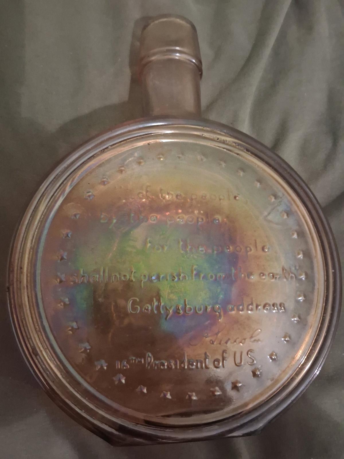 Lincoln liquor decanter