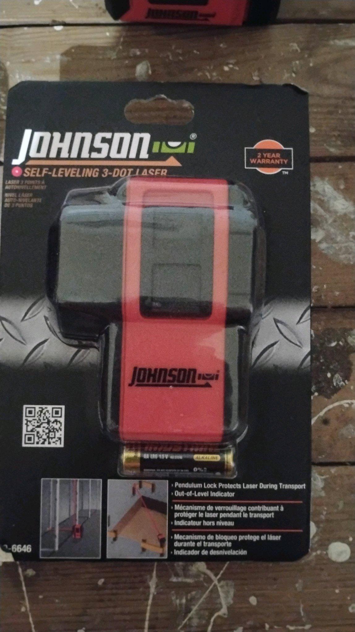 Johnsons self leveling3dot laser 360 degree line laser