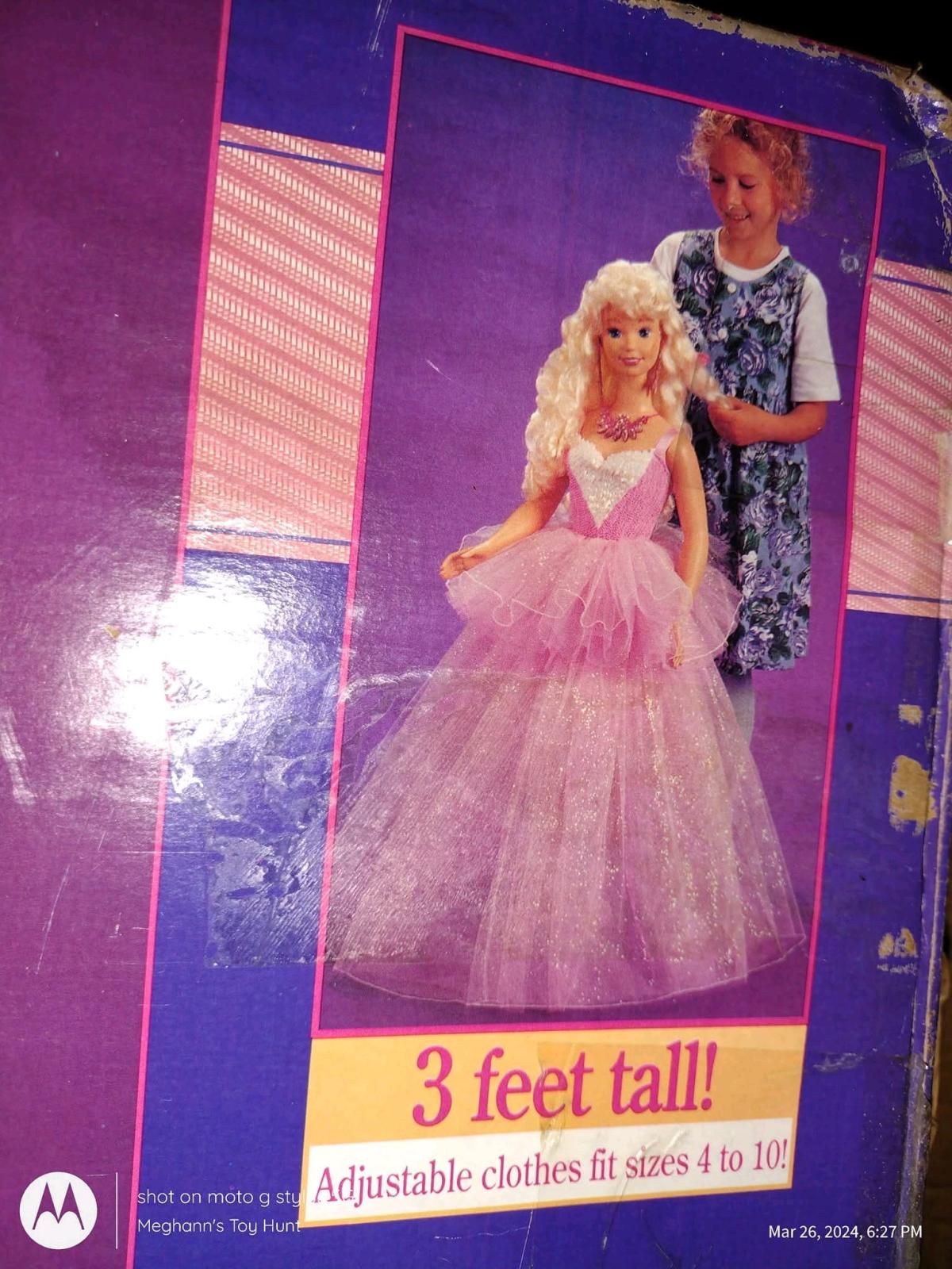 Vtg 92 My Size Barbie Doll