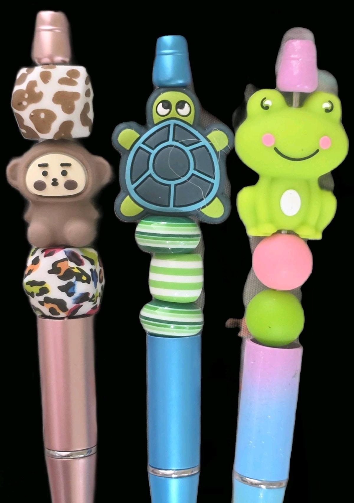 beaded pens keychains pencils