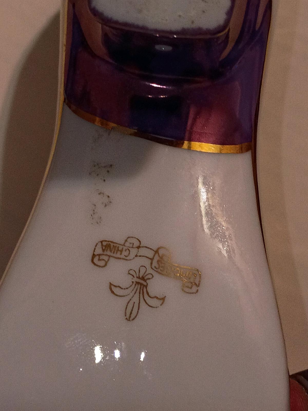 limoges vintage mini porcelain shoe