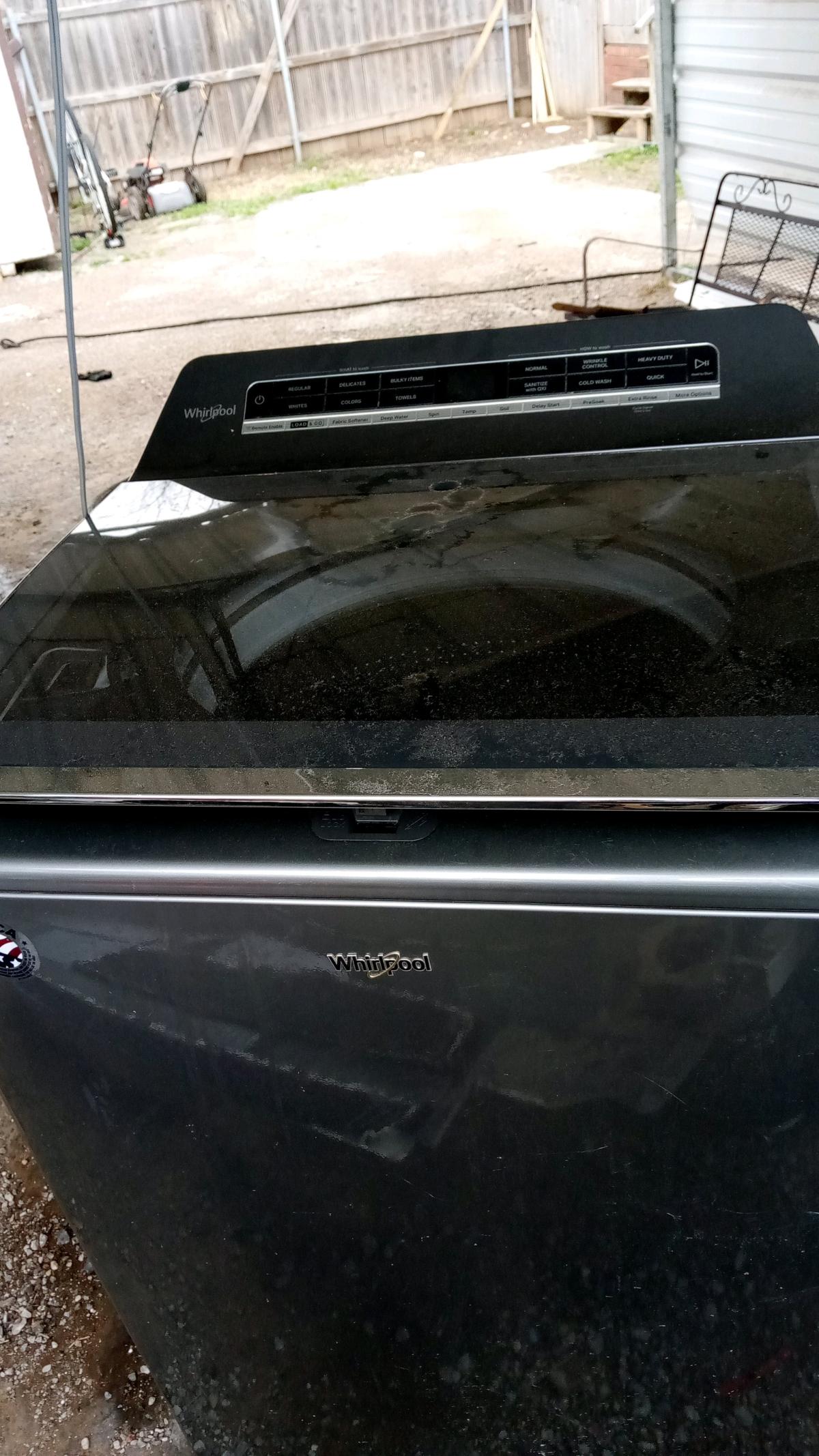 Whirlpool super capacity top loader washer