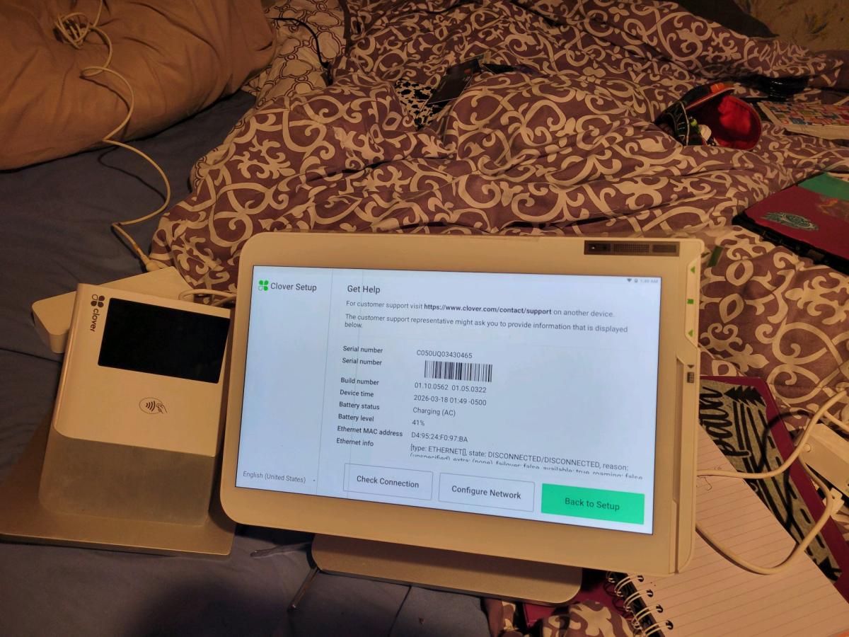 Clover pos system