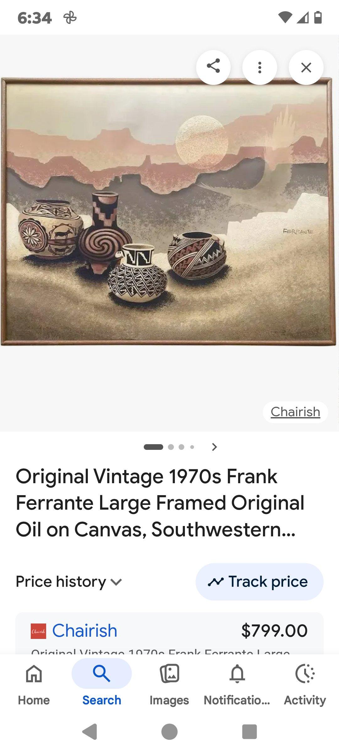 Large Frank Ferrante painting