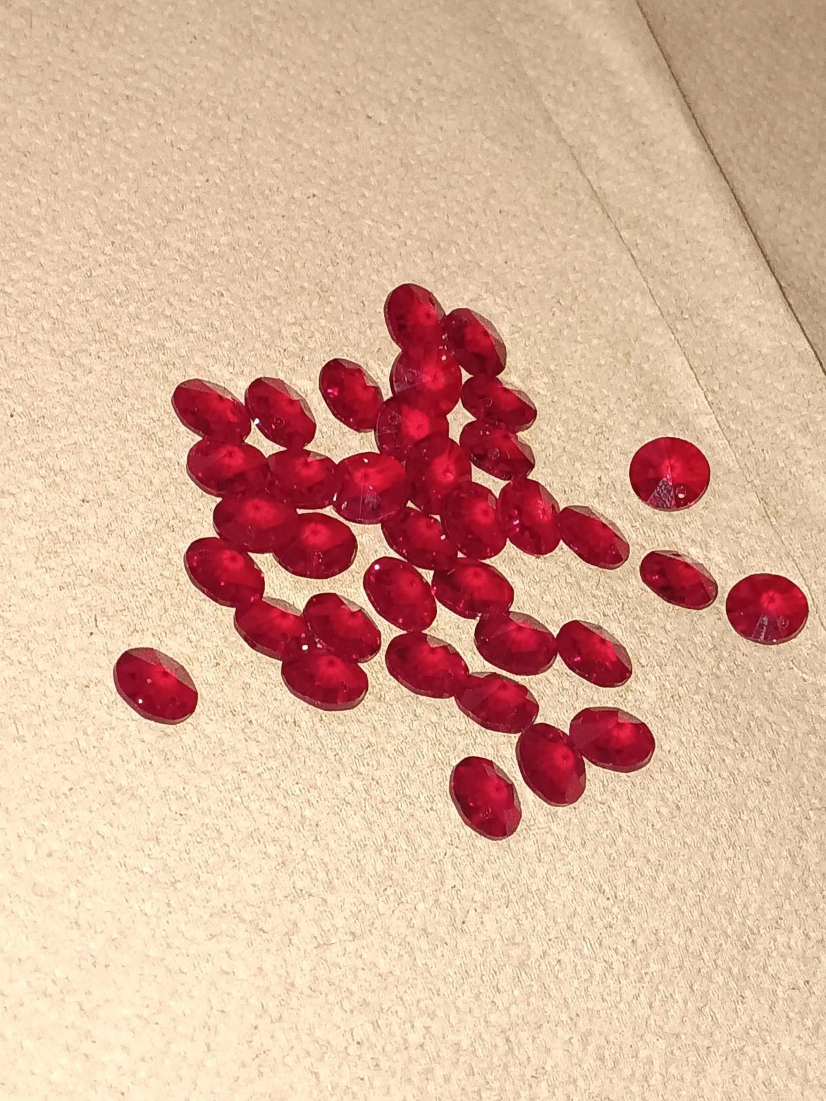 Garnet beads lab grown