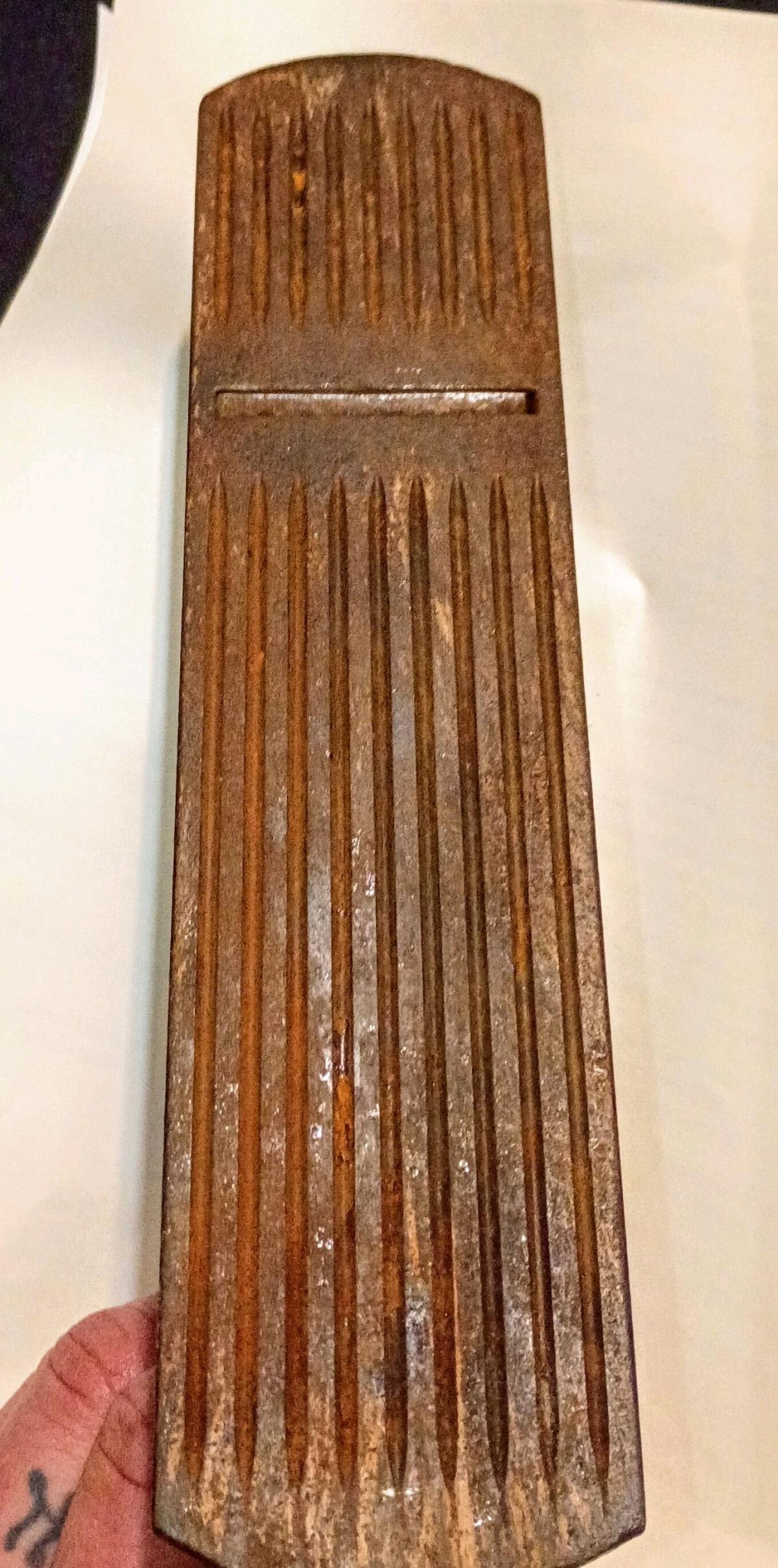 vintage wood hand planter