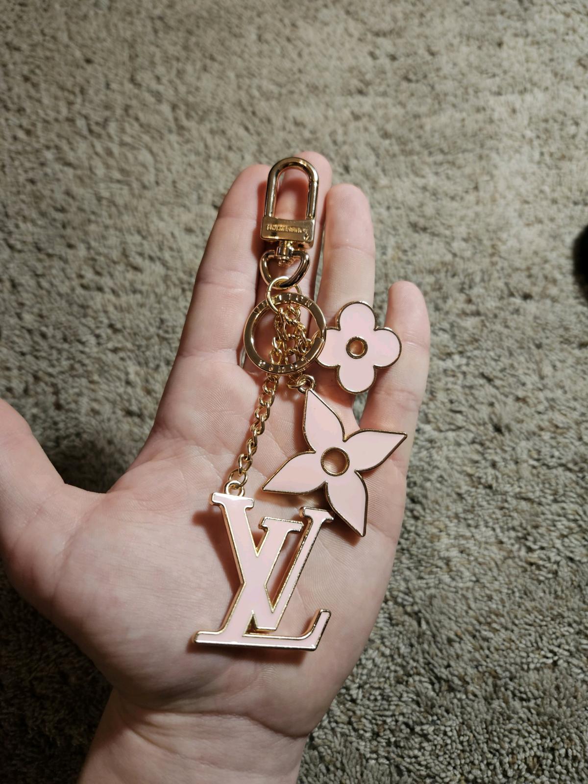 Louis Vuitton Pink Gold Keychain Charms