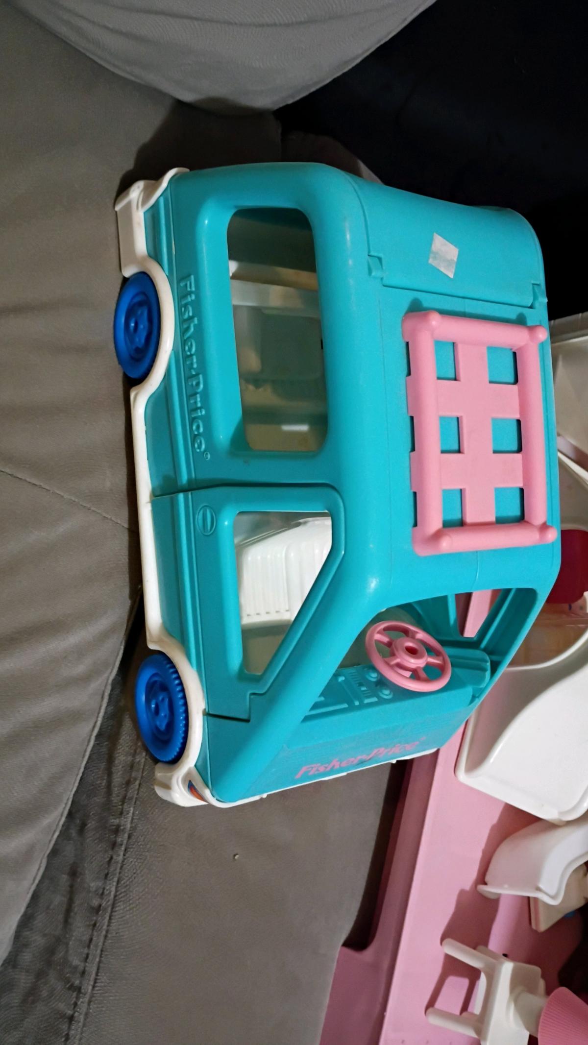 vintage dollhouse with accessories