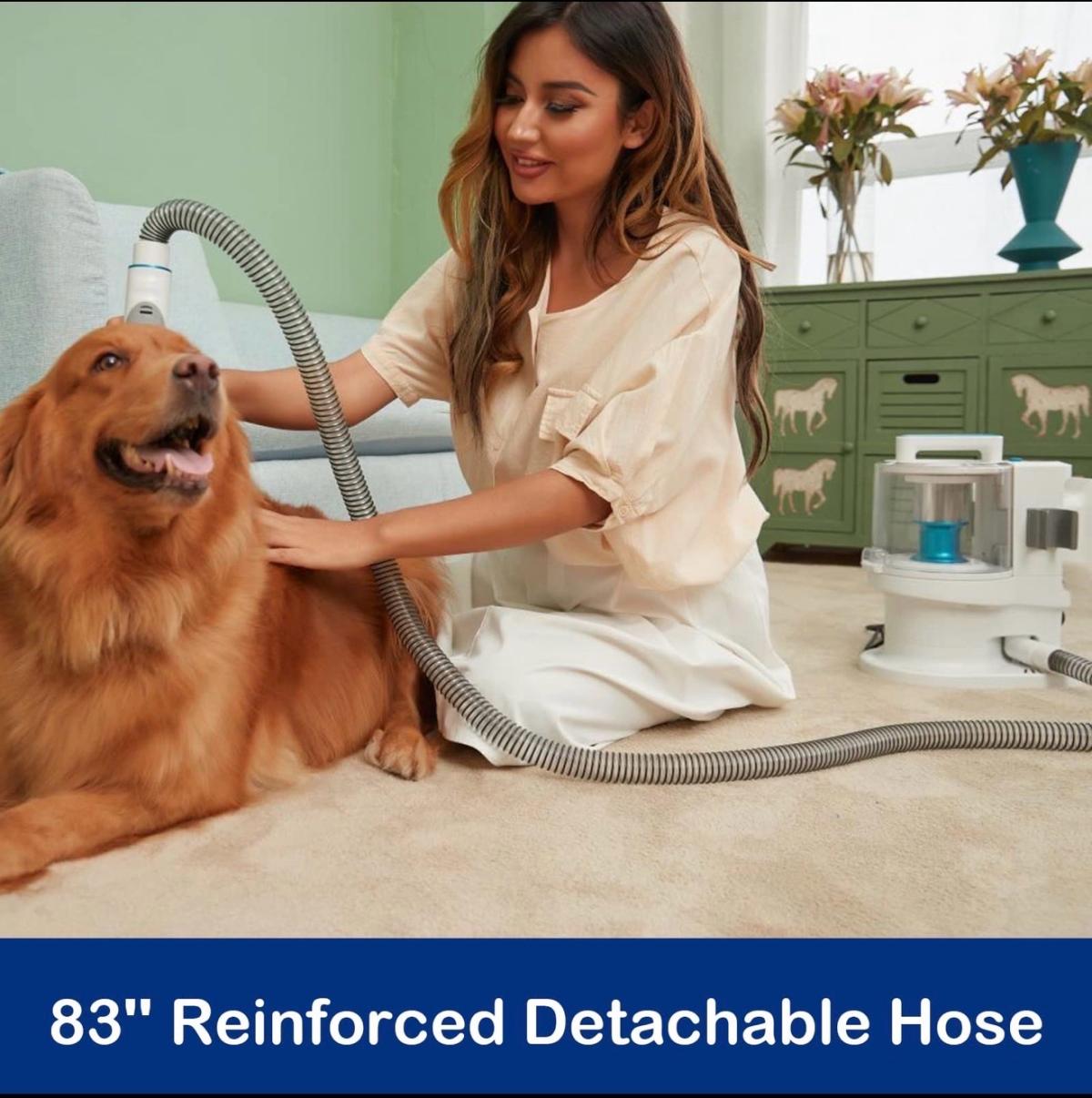 kanpets Dog Grooming Kit Vacuum with Max 34L Dustbin