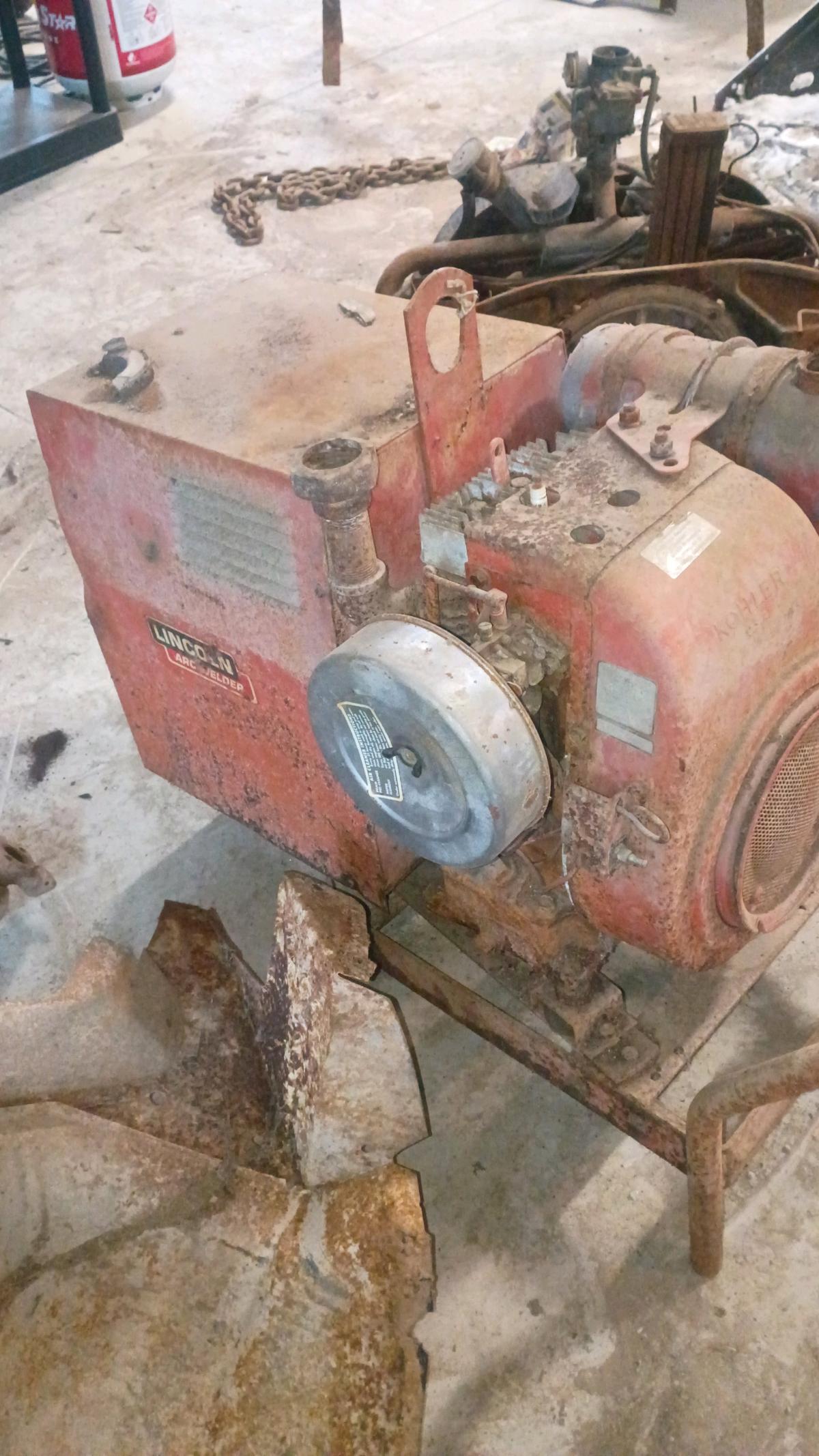 1962 Volkswagen motor 1954 gas welder generator