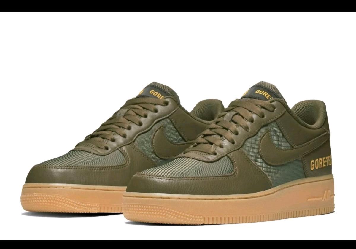 Nike Air Force 1 GoreTex Olive Sneakers