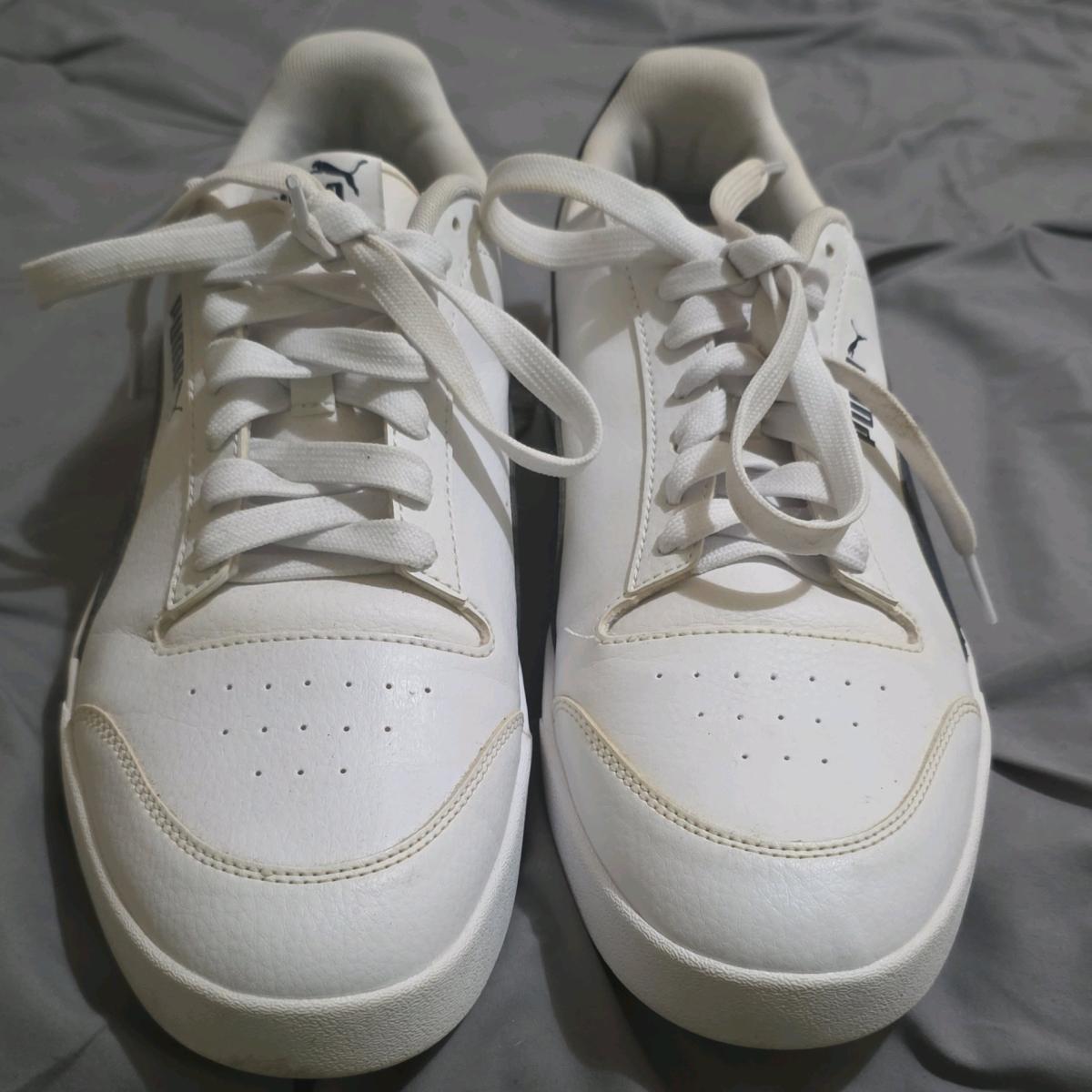 Puma shuffle style whiteNblue