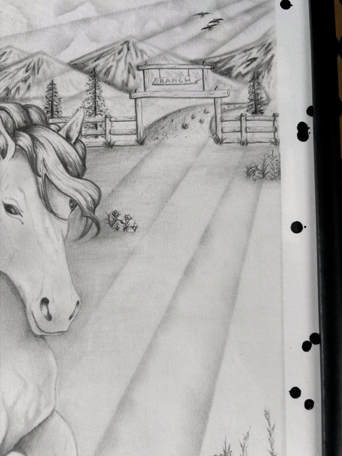 Freedom Beyond the Fence IFlagship Original 11x14