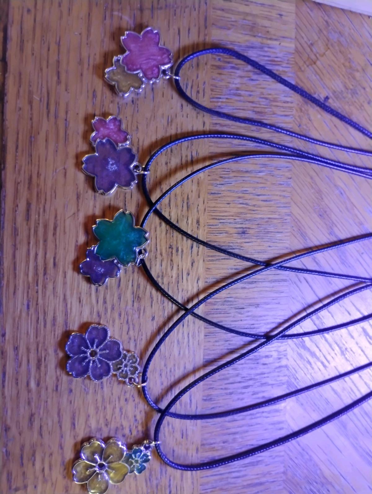 unique handcrafted Resin necklaces