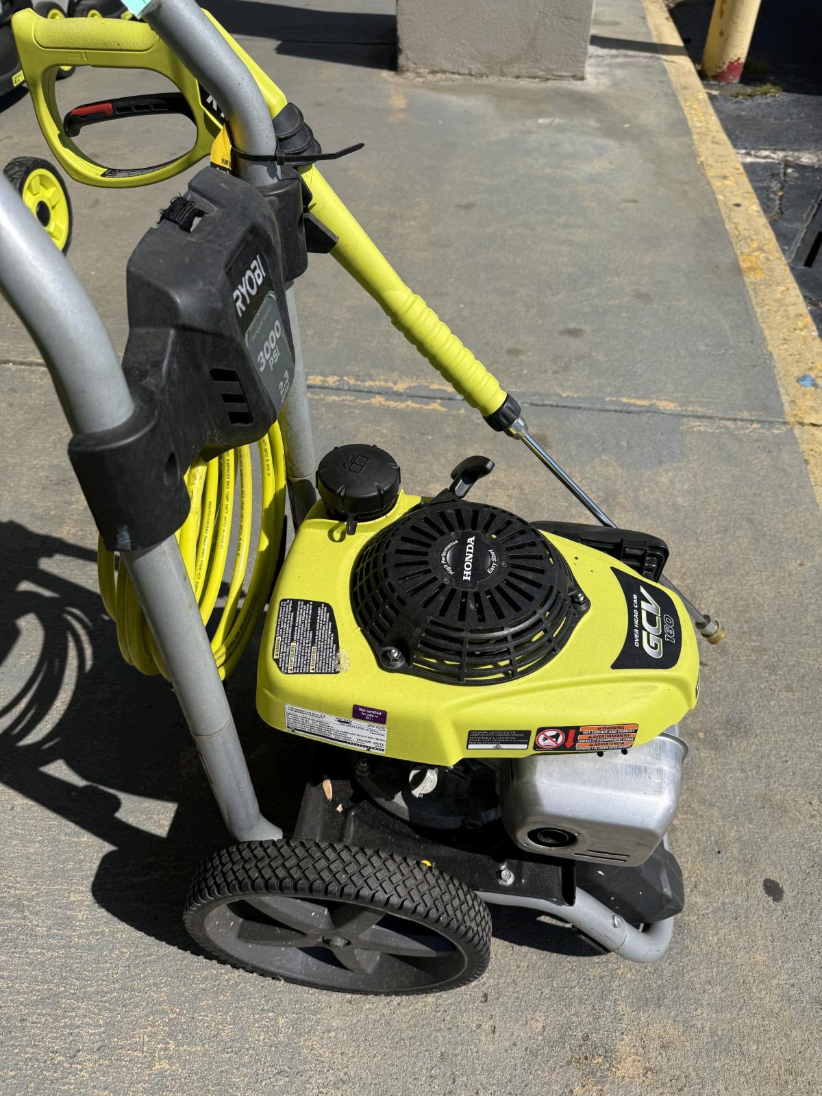 3000psi pressure washer Honda