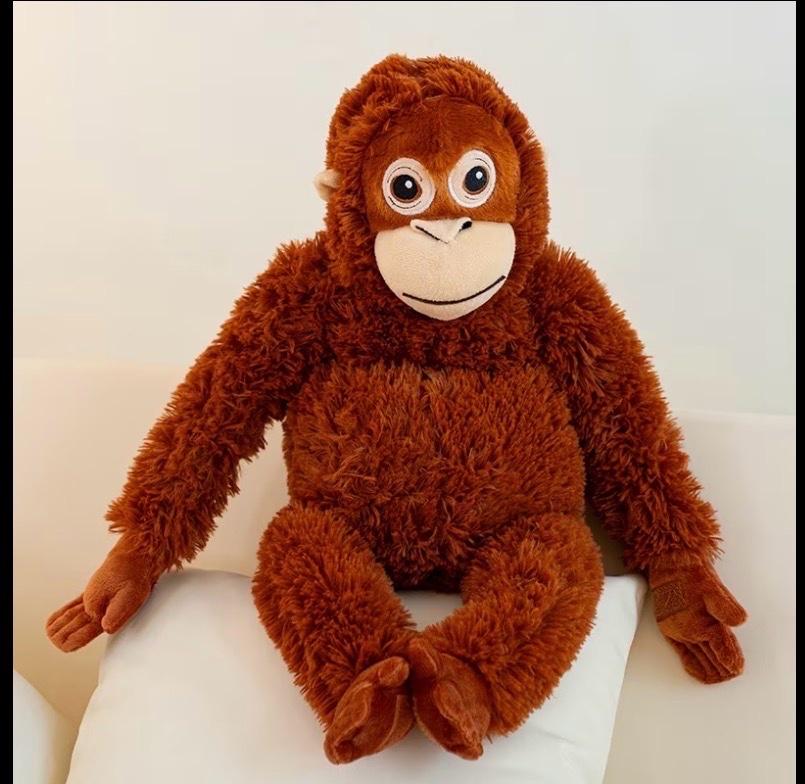 Plush Orangutan Brown Ikea Like Plush 26in  NWOT