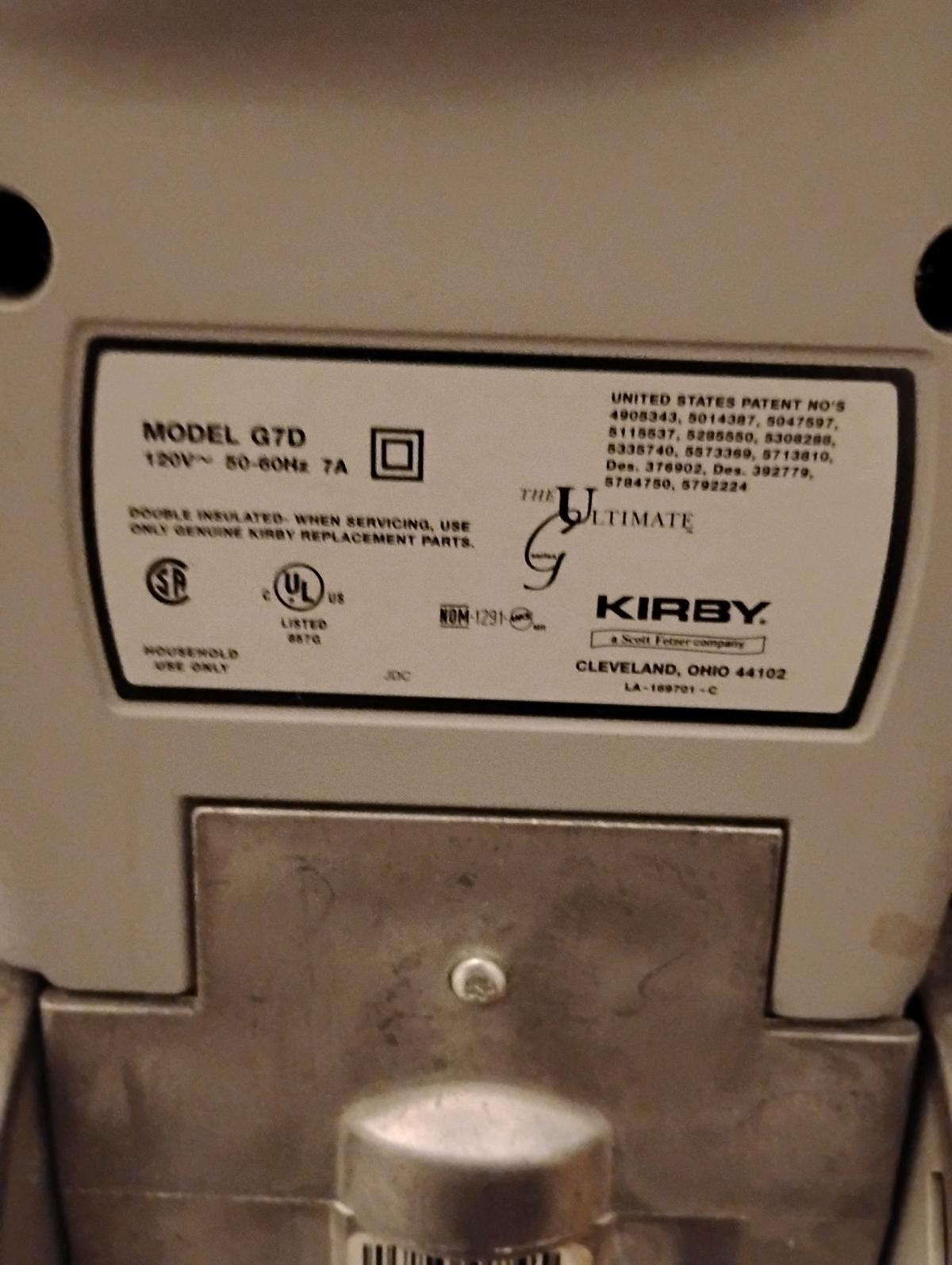 Kirby Ultimate G Series Vacuum