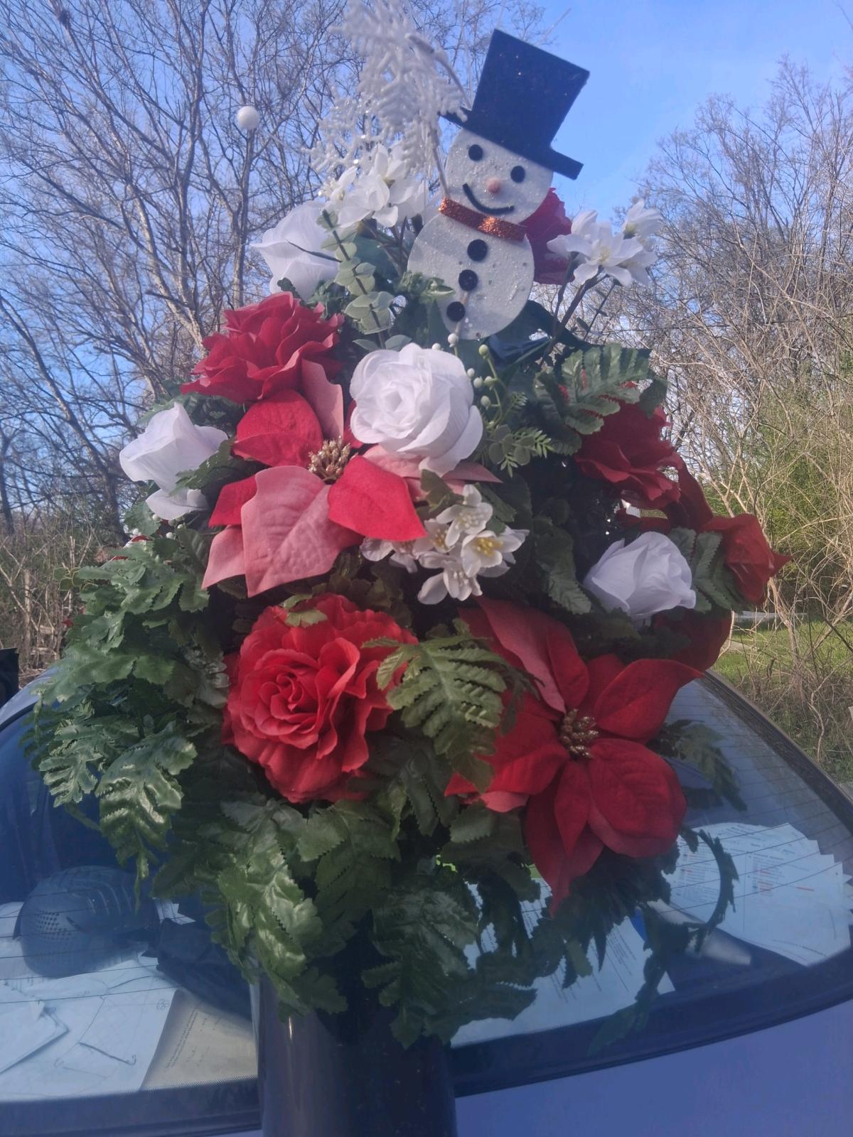 Christmas vase decoration