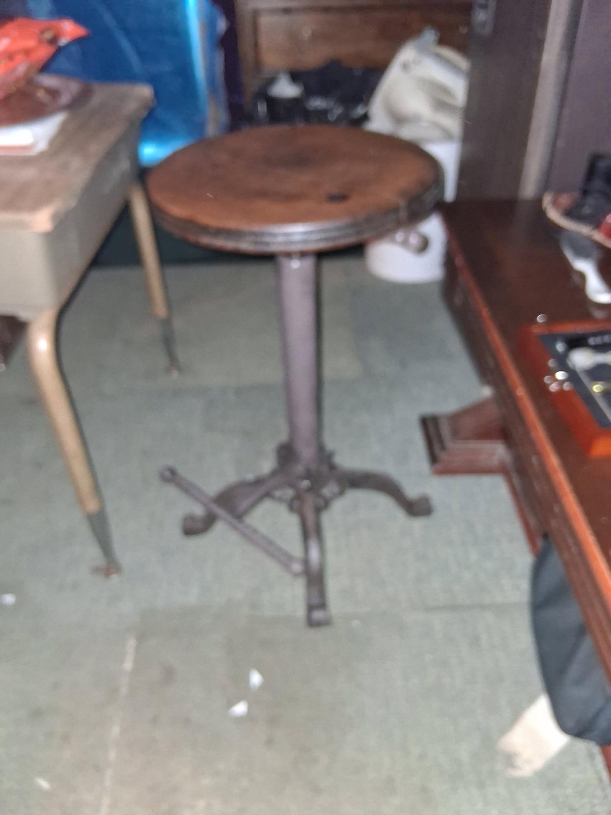 antique piano stool