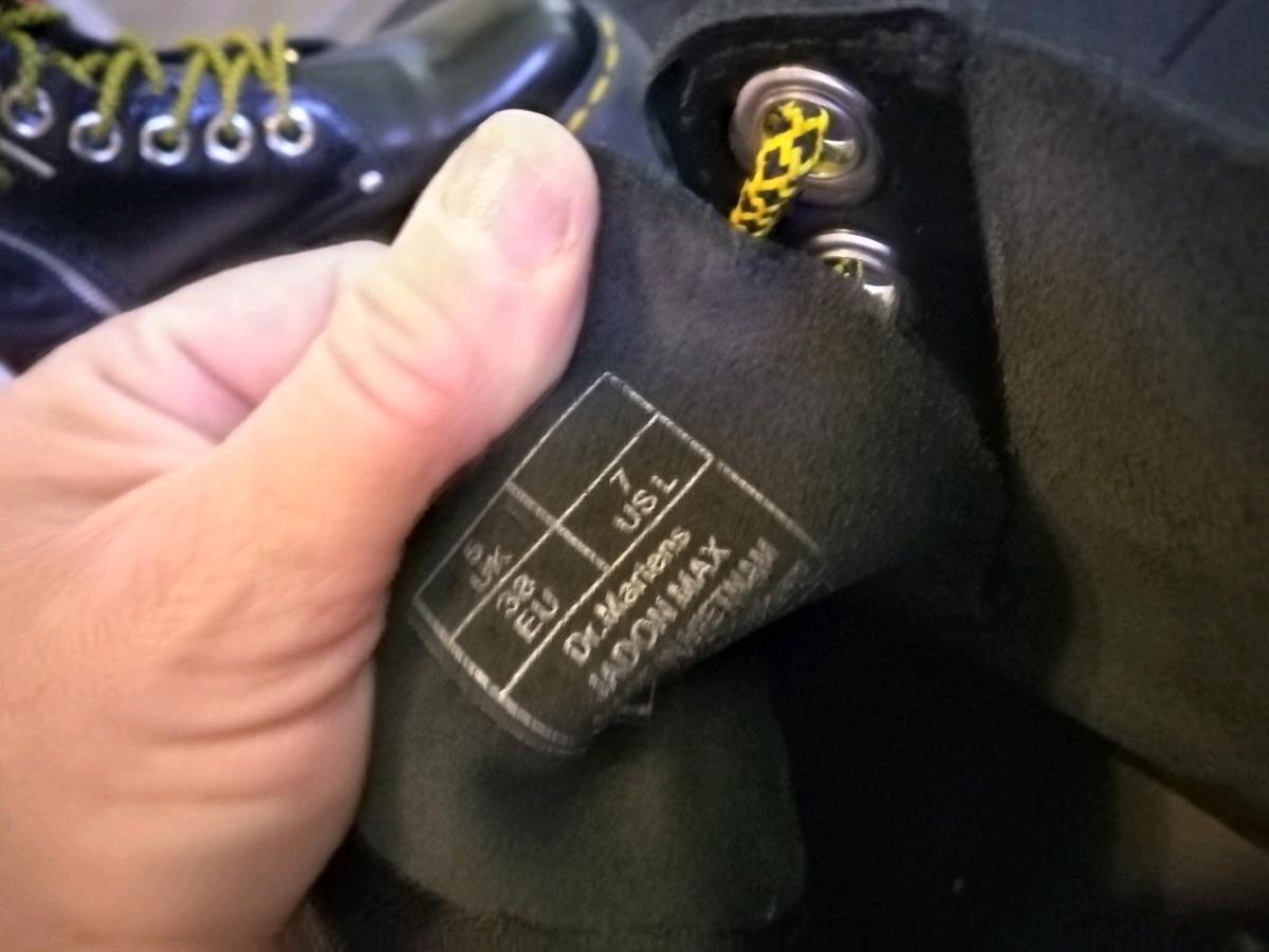 JADON BLACK DOC MARTENS WOMENS BOOTS SIZE 7 NO BOX