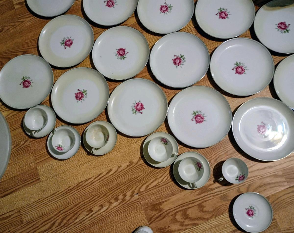 imperial rose china set
