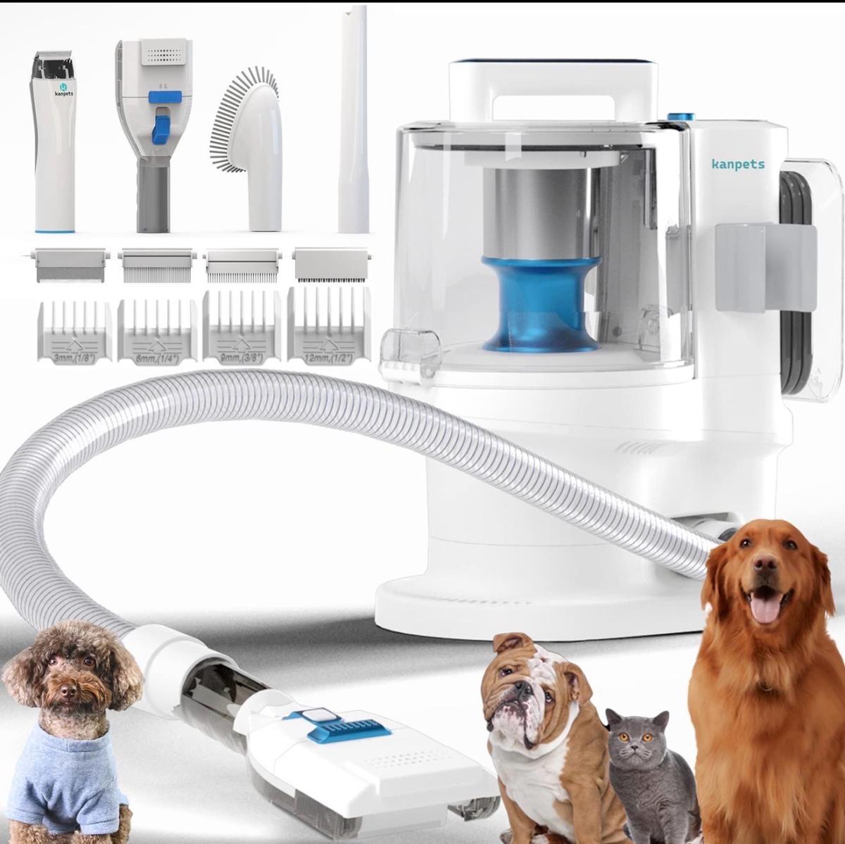kanpets Dog Grooming Kit Vacuum with Max 34L Dustbin