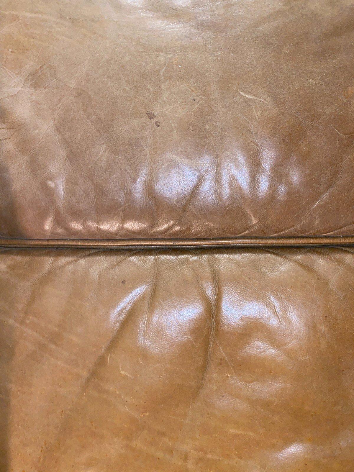 West Elm Leather Sofa 3Seat CamelTan 680 Delivery Available