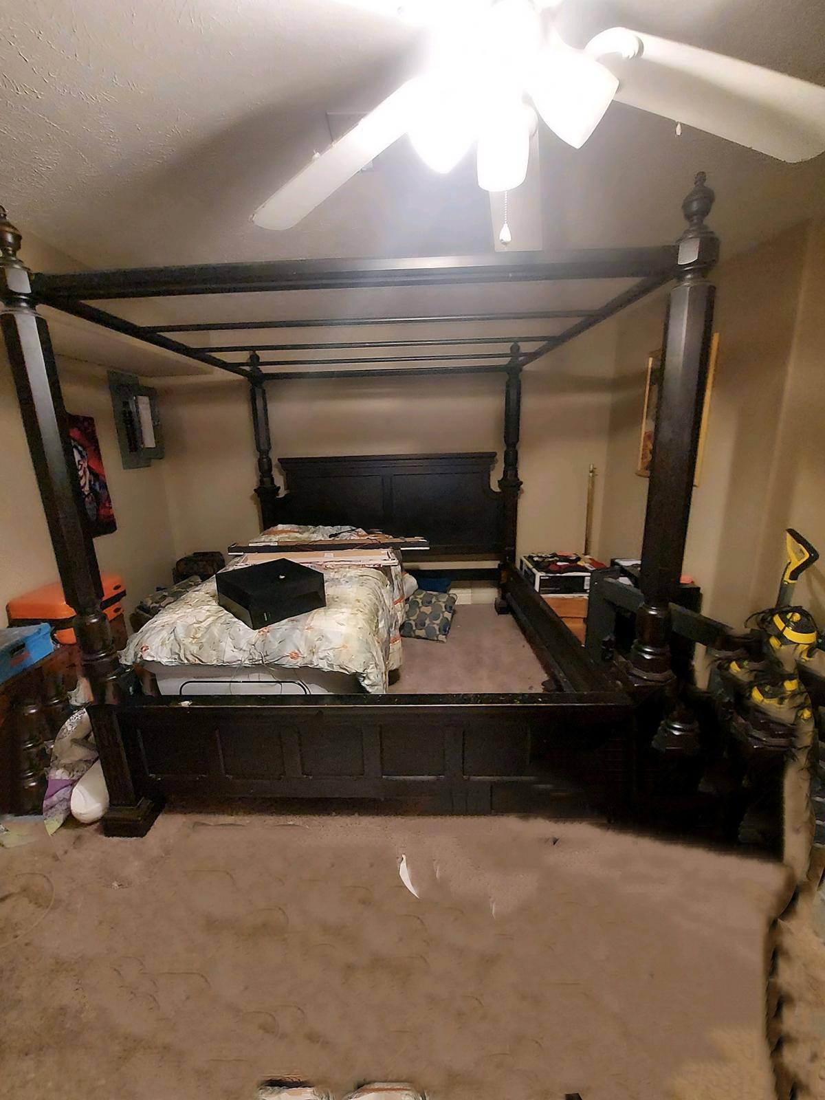 king size canopy bed frame
