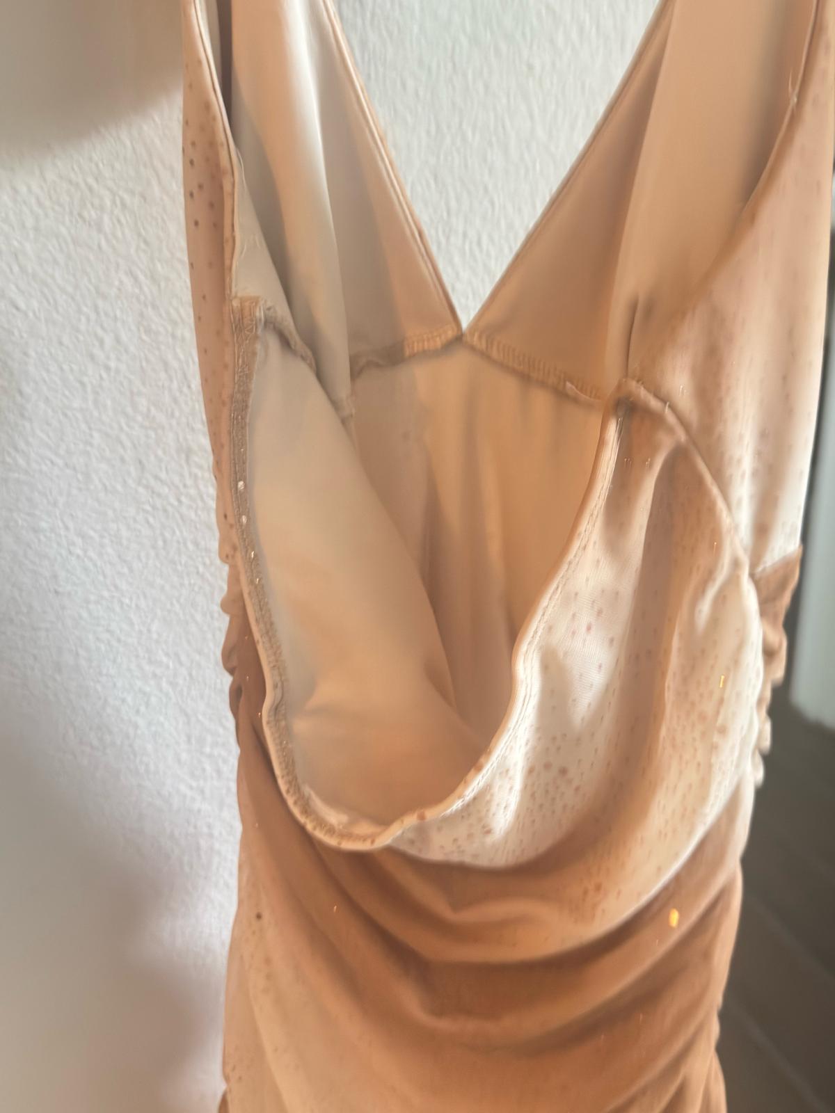 tan halter top dress size 8